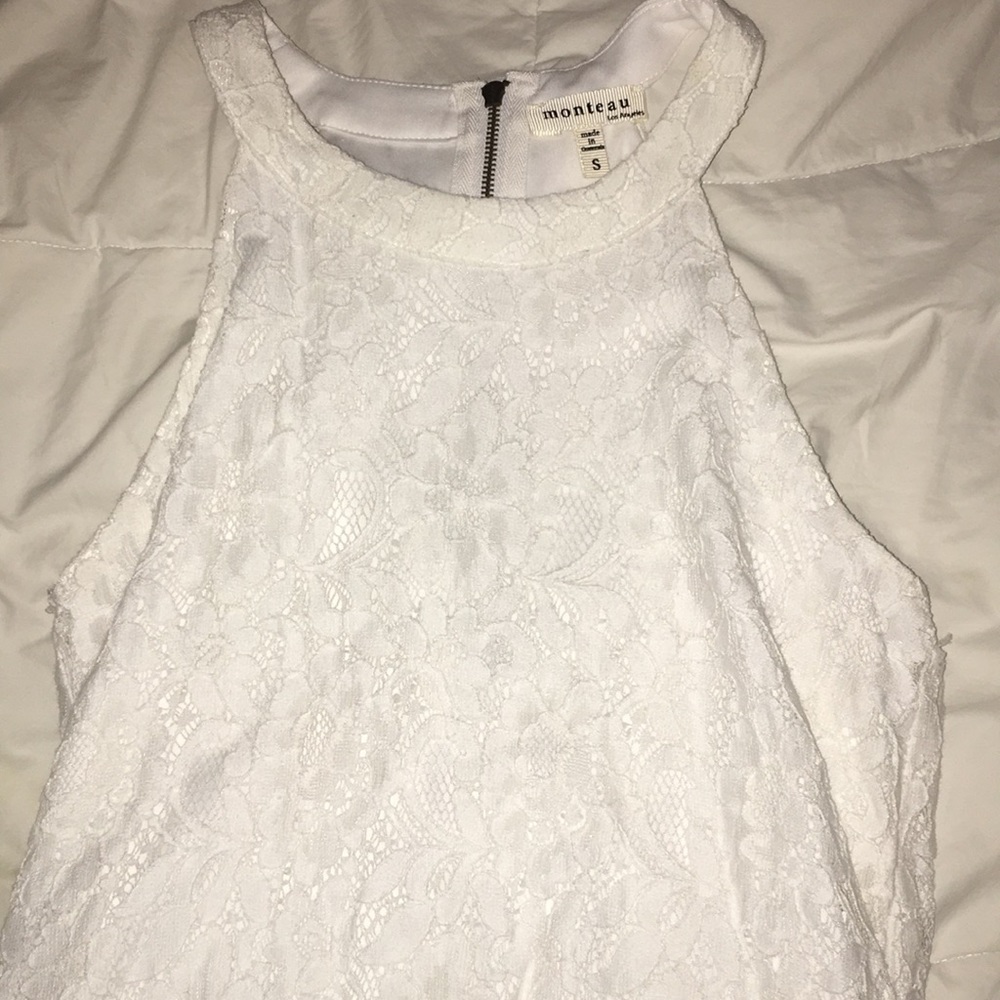 White lace dress
